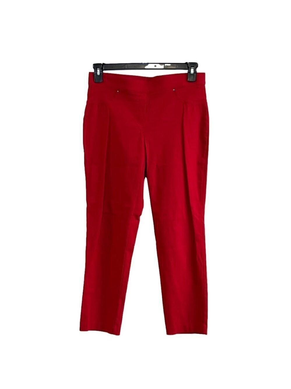 89th & Madison Red Slip On Cropped Pants.  Stretch. Size M